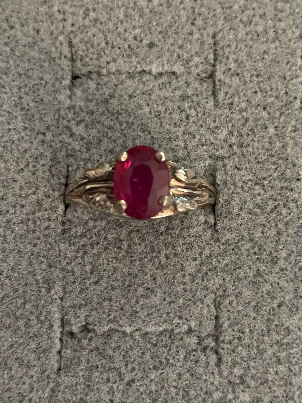 NEW Sterling Silver Ring Garnet ? Size 5.75 Minimalist Boho Anthropologie $125